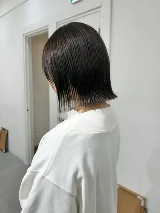 ミディアム カラー レイヤーボブ/ 艶カラー/サナ🌼のヘアスタイル