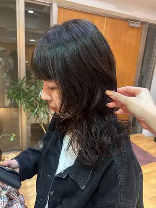 ミディアム パーマ 韓国風ヘア/パーマ ♡あゆのヘアスタイル