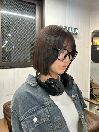 ショート 🫐寒色系カラー 🫐ヤマナカリリカのヘアスタイル