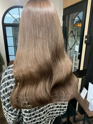 ミディアム カラー ヘアアレンジ 🌟🍒ハイトーン 韓国ヘア/ユウミのヘアスタイル