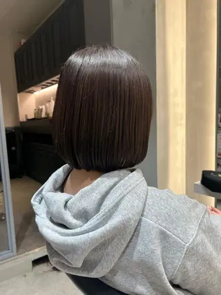 ショート カラー 🩶sayumi🩶 ボブ/美髪矯正/柏のヘアスタイル