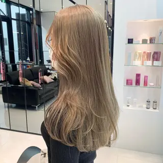 ロング カラー ハッシュカット/ハイ トーン/MANAMIのヘアスタイル