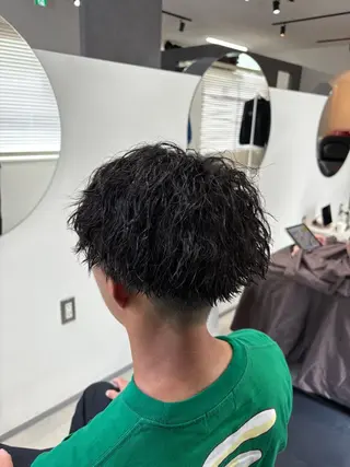 ショート パーマ メンズ ボブ/レイヤー /河内温太のヘアスタイル