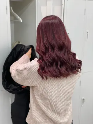 セミロング カラー ショーヤ/ブリーチ /バレイヤージュのヘアスタイル