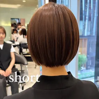ショート ボブパーマ ♡ヨシカワハナコのヘアスタイル