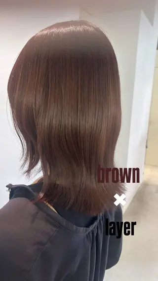 ミディアム 🧸顔まわりカット 🧸山形紗奈のヘアスタイル