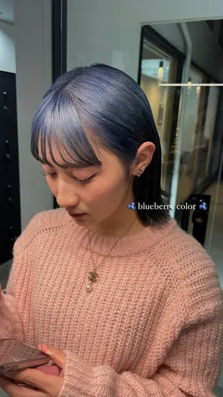 ミディアム カラー Ryo リョウのヘアスタイル