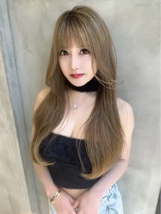 ロング MASHU韓国ヘア/ レイヤー/透明感カラのヘアスタイル