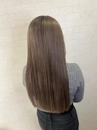 ロング カラー ボブ/ハイトーン髪質 改善/越谷✨クラモチのヘアスタイル