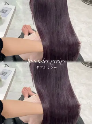 セミロング カラー ヘアアレンジ Ella所属・nana【艶髪】/ レイヤー/縮毛矯正のヘアスタイル