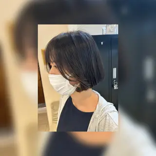 ショート カラー 艶質改善/縮毛矯正 ササキナツミのヘアスタイル