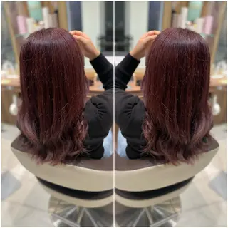 ロング カラー 全席個室　暖色カラー Zina松園優香🌸のヘアスタイル