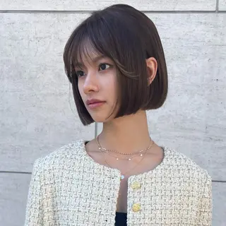 ミディアム カラー グレージュ/ベージュ /経堂/sana🌱のヘアスタイル