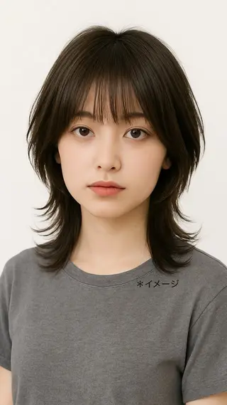 ミディアム LOBBY HIMERIのヘアスタイル