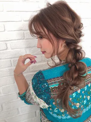 ヘアアレンジ ボンドストーリーノヴァ所属・縮毛矯正・髪質改善 ❣️三浦正也のヘアスタイル