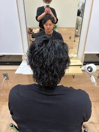 パーマ メンズ 小田 暉のヘアスタイル