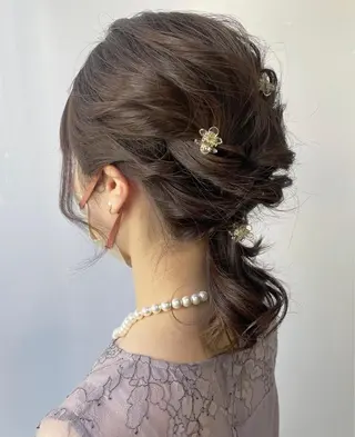 ヘアアレンジ レイヤーカット/ 縮毛矯正/ミサキ💐のヘアスタイル