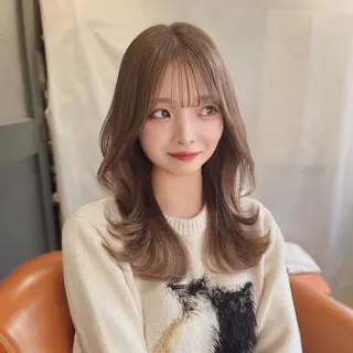 セミロング 奥田 蓮のヘアスタイル