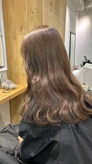 ミディアム カラー じゅわっと暖色カラー 🍊Moemiのヘアスタイル