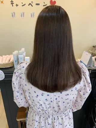 セミロング カラー 艶髪レイヤー上田 紗也🇰🇷💗のヘアスタイル