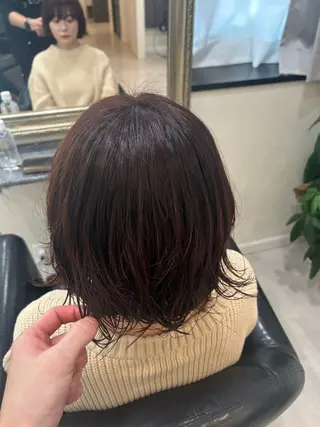 ショート ケアブリーチ/透明感 ピンクカラー/ふうとのヘアスタイル