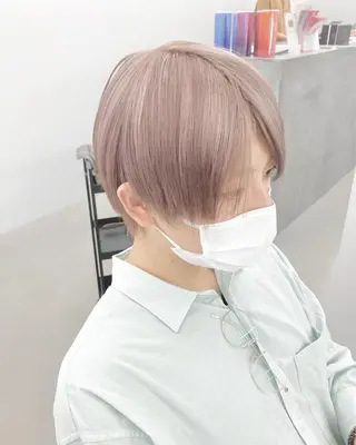 カラー メンズ 透明感ハイトーン☆ 今津 佑太のヘアスタイル