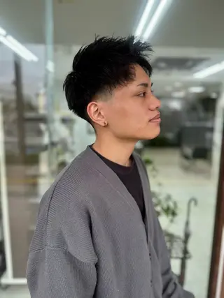 ショート メンズ メンズパーマの達人 / タカシマダイスケのヘアスタイル