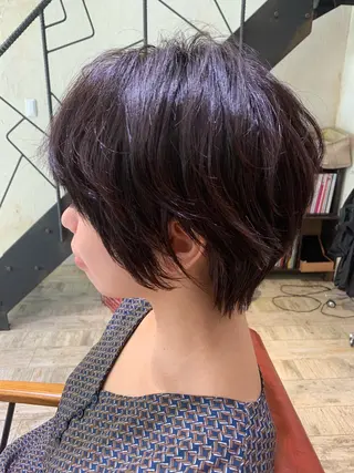 ショート カラー 髪質改善色素改善特化 keiのヘアスタイル