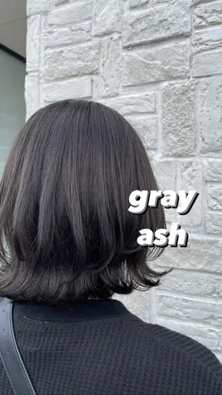 ミディアム カラー たなか りなのヘアスタイル