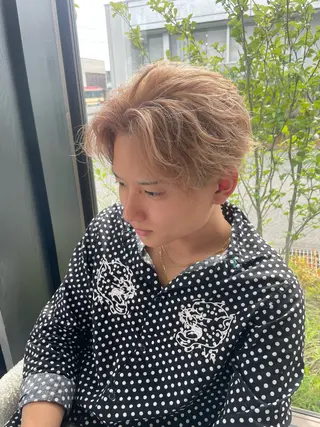 カラー メンズ 長尾 康生のヘアスタイル