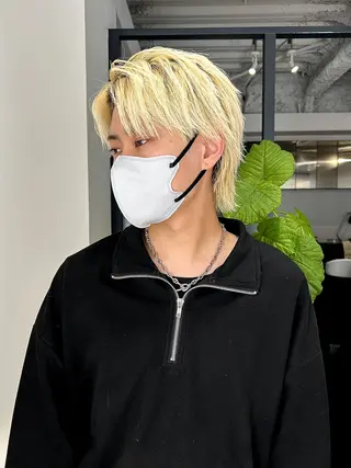 ミディアム メンズパーマ/メンズ カット/伊藤 げんのヘアスタイル