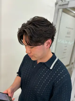 パーマ メンズ 🍐シャドウパーマ メンズ特化/守岡🍐のヘアスタイル