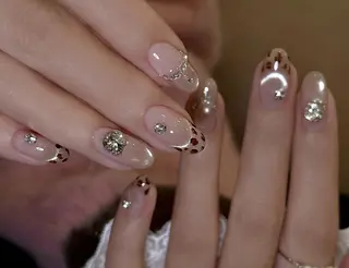 ネイル By moonネイル 🌷ワンホン/韓国風のネイルデザイン