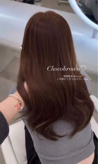 ロング カラー ICY所属・kanna♡ 韓国ヘアーのヘアスタイル