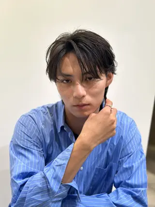 ショート パーマ 池袋センターパート No.1 裕大のヘアスタイル