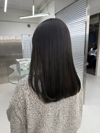 セミロング カラー 表参道/赤み無し 透明感 colorのヘアスタイル