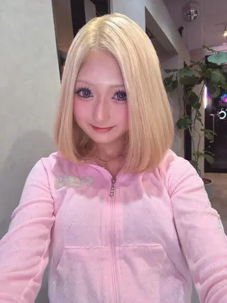 セミロング 韓国カラー/エクステ carryのヘアスタイル