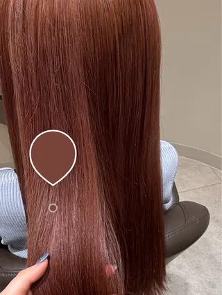 ロング カラー 谷脇 杏のヘアスタイル