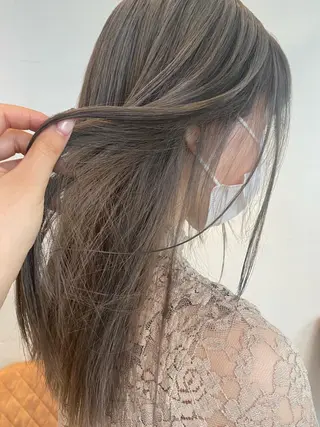 カラー AO所属・RISAKO 艶髪モテヘア🎀府中のヘアスタイル