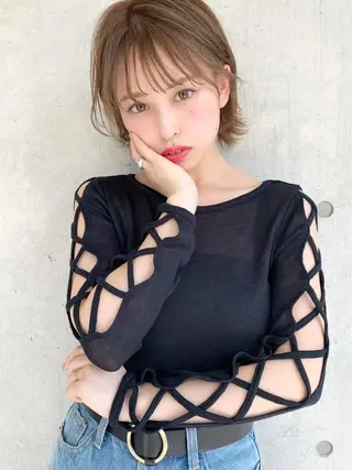 セミロング カラー パーマ ヘアアレンジ メンズ 🎀愛されモテヘア♡ 梅澤夏基🎀のヘアスタイル