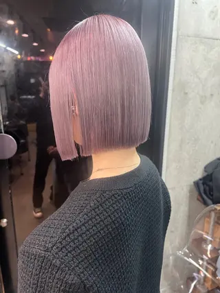 ショート HOODS hair salon所属・透明感カラー🌿ボブ ✨飛田　ケイのヘアスタイル