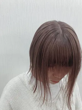 ショート カラー 🌿nudeカラー/ レイヤー/藤原🌿のヘアスタイル