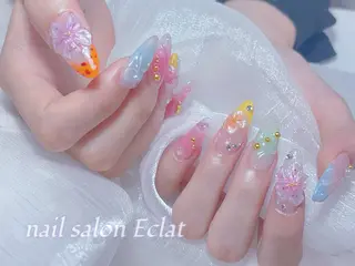 ネイル ネイルサロンエクラ 🫧Shizukaのネイルデザイン