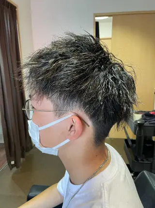 パーマ メンズ シンヤヘアーズ 泉大津本店のヘアスタイル