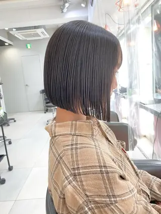 ショート カラー ボブ/レイヤー /植原健太のヘアスタイル