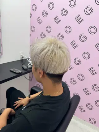 ショート カラー メンズ EGO所属・ブリーチカラー💖 rukaのヘアスタイル