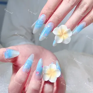 ネイル 長いだし/スカルプ/ パラシェルN.oneのネイルデザイン