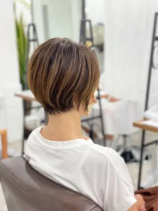 ショート カラー 🧸縮毛矯正特化 金澤 彩香🎀のヘアスタイル
