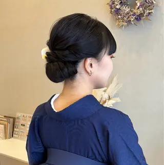 ミディアム ヘアアレンジ hair room HARU所属・伊藤 栄子のヘアスタイル