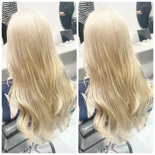 ロング 🦋ハイトーン🦋 石山 希理🦋のヘアスタイル